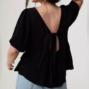Tie Back Puff Sleeve Top Torrid